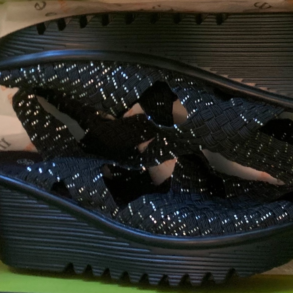 Bernie Mev Brighten Sandals Black Eur Sz 40
